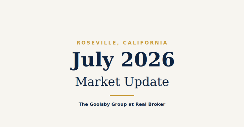 Roseville July 2026 Market Update | The Goolsby Group