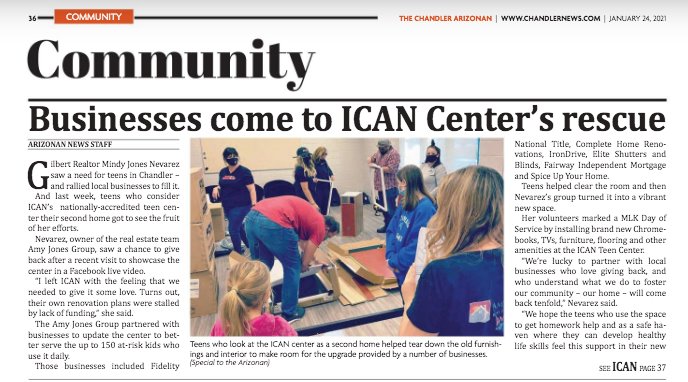The Chandler Arizonan - ICAN Teen Center