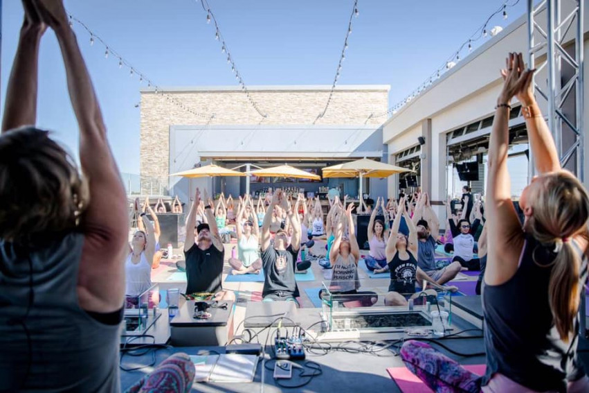 St Patrick’s Day Yoga Party at Topgolf