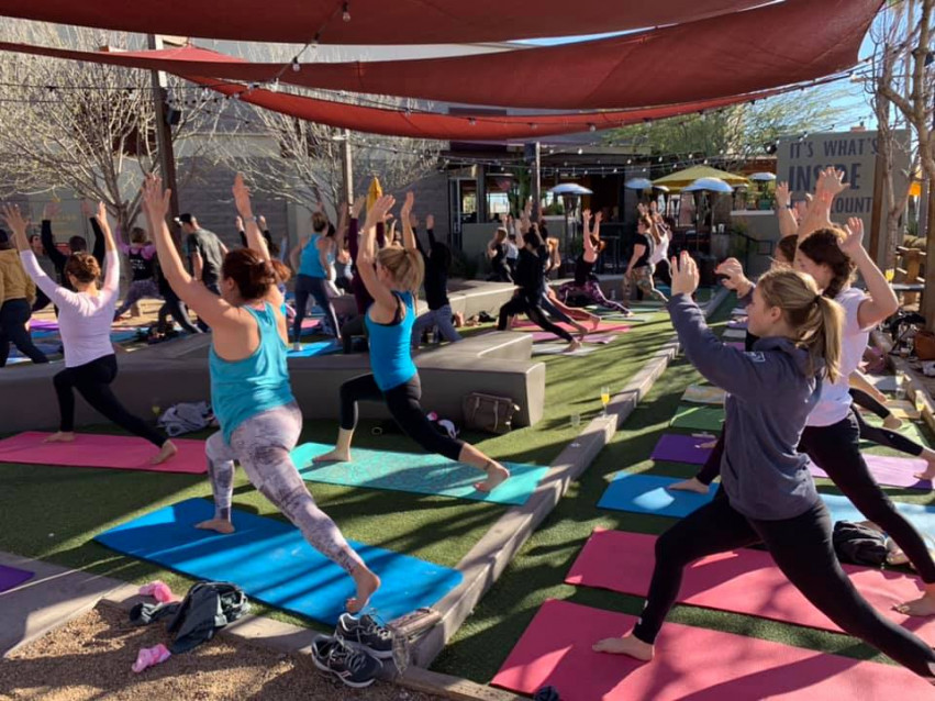 90s Themed Yoga