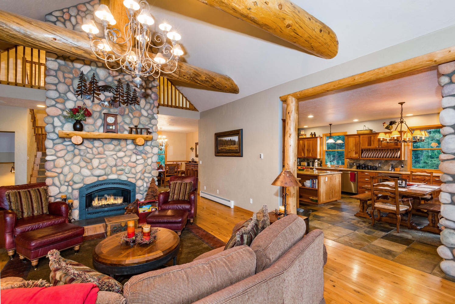 Ski lodge motif home for sale in Evergreen