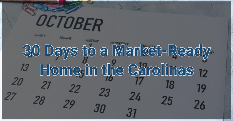 30 Days to a Market-Ready Home in the Carolinas