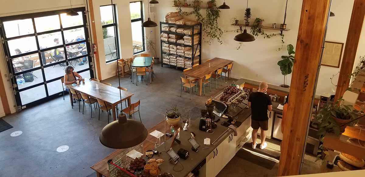 The interior of Sprout Bread in Kelowna