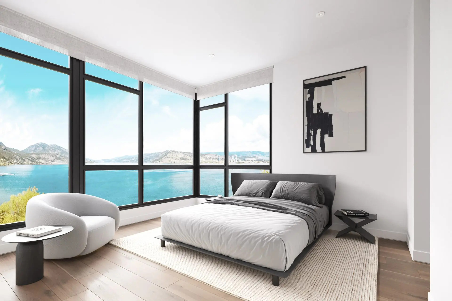 Westrich Bay condo bedroom render