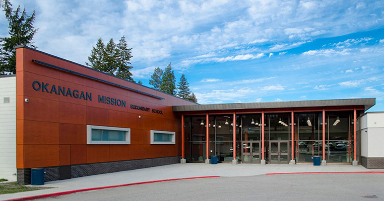 Okanagan Mission Secondary entryway