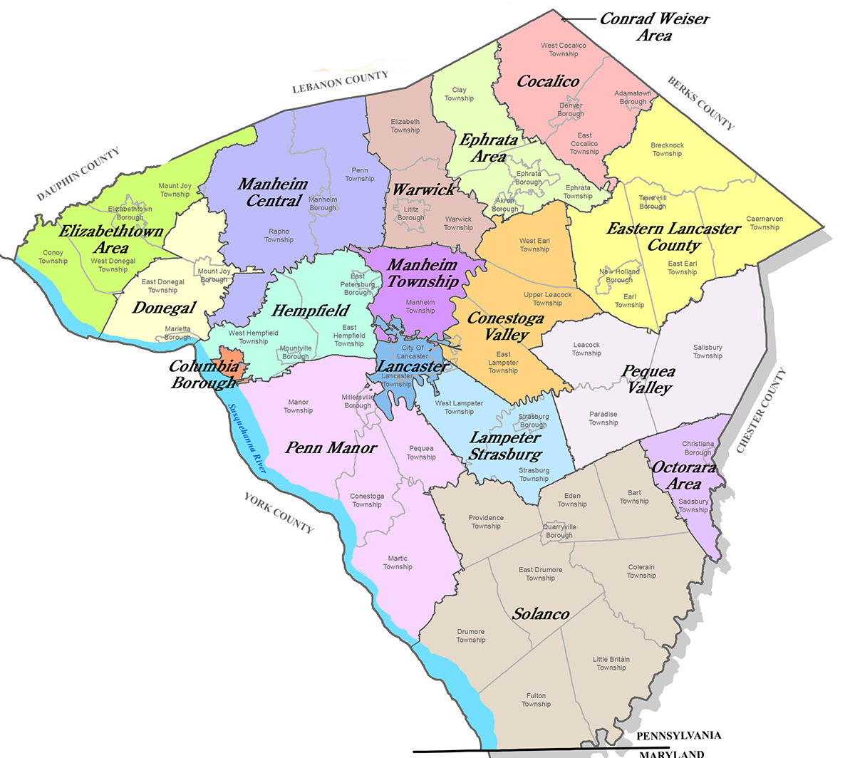 manheim township school district boundaries
