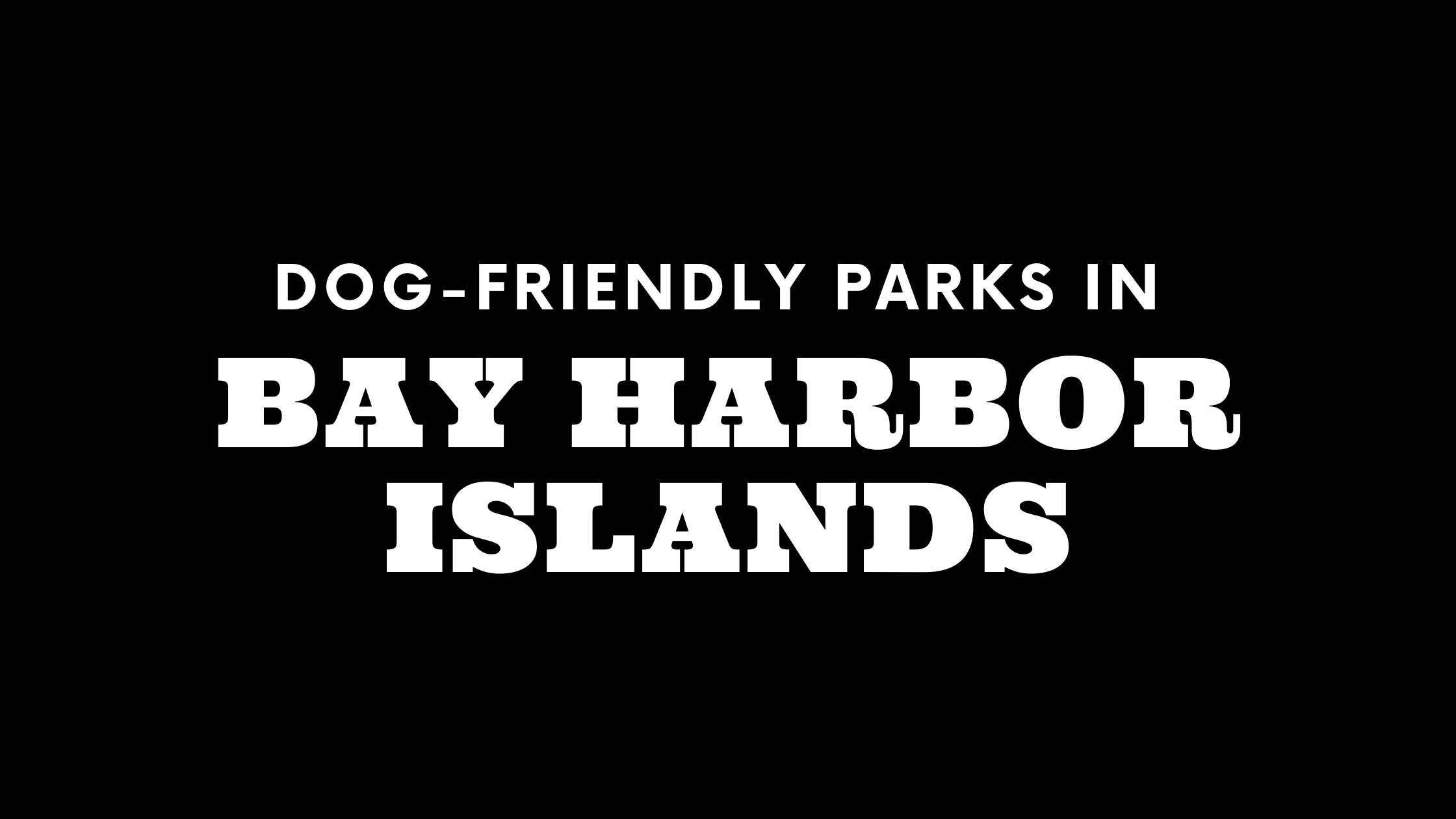 Dog-Friendly Parks in Bay Harbor Islands