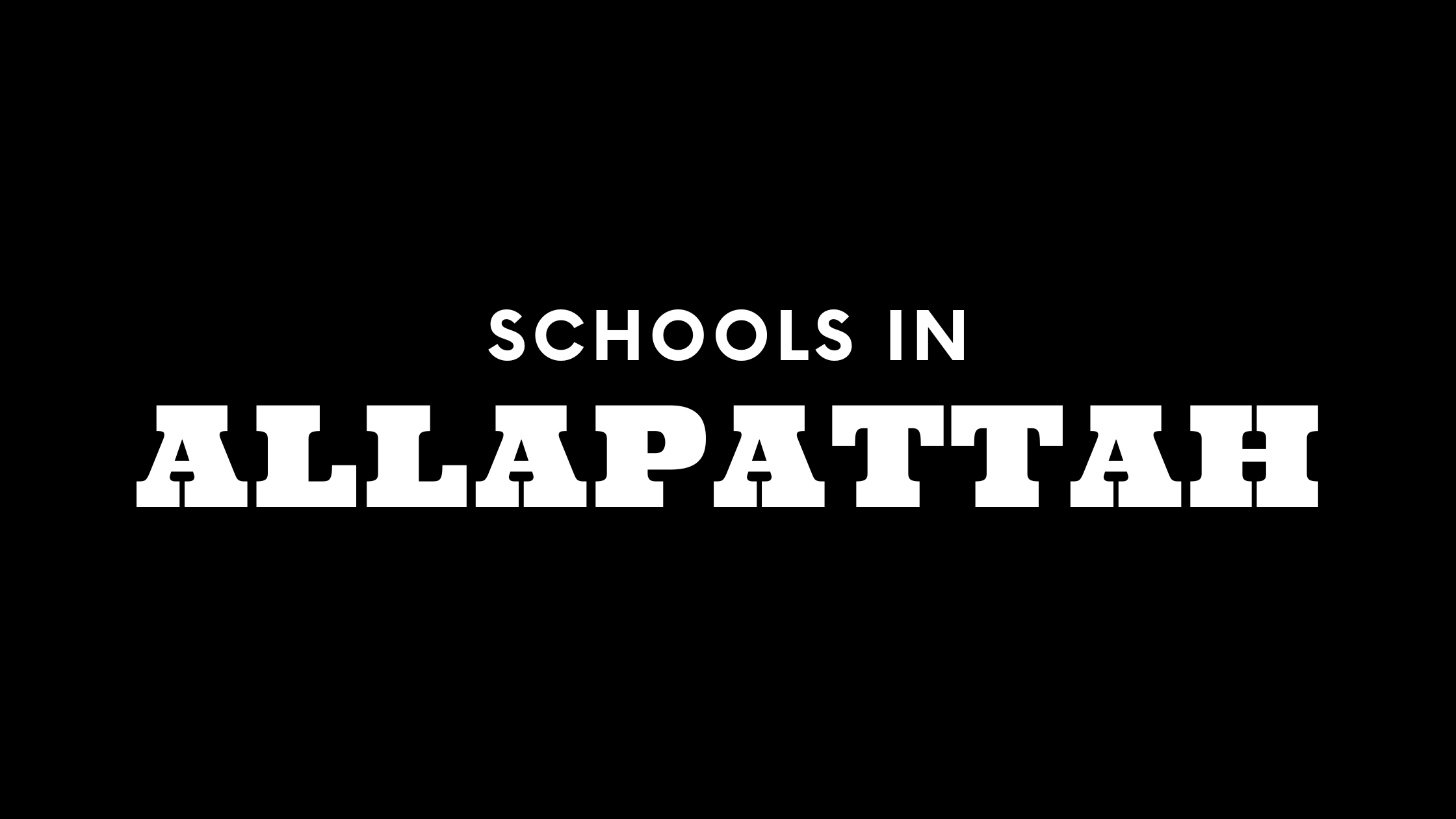 Schools in Allapattah