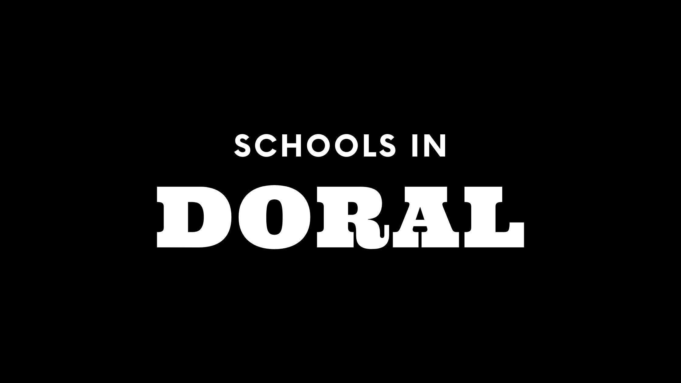 Schools in Doral