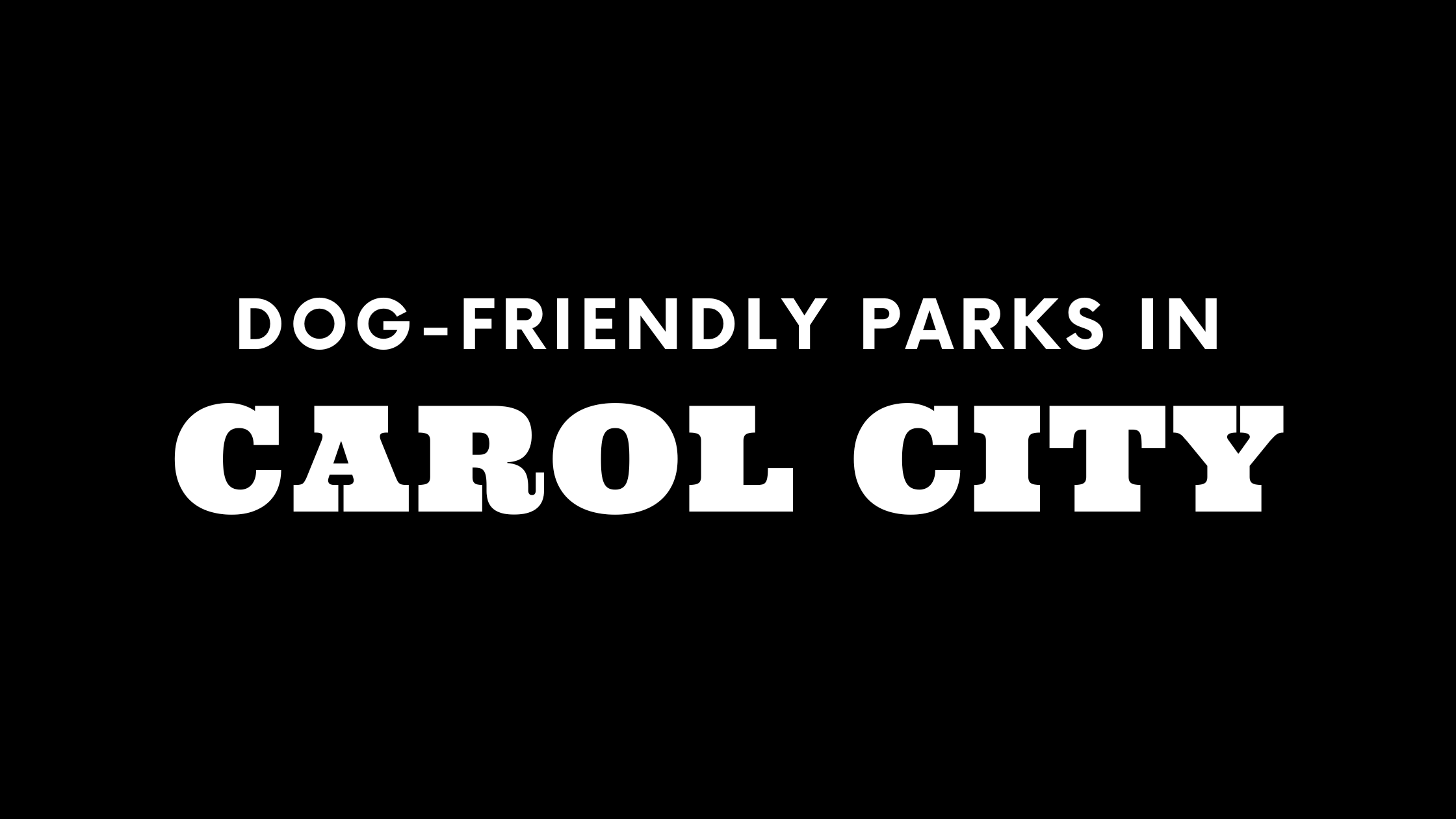 Dog-Friendly Parks in Carol City