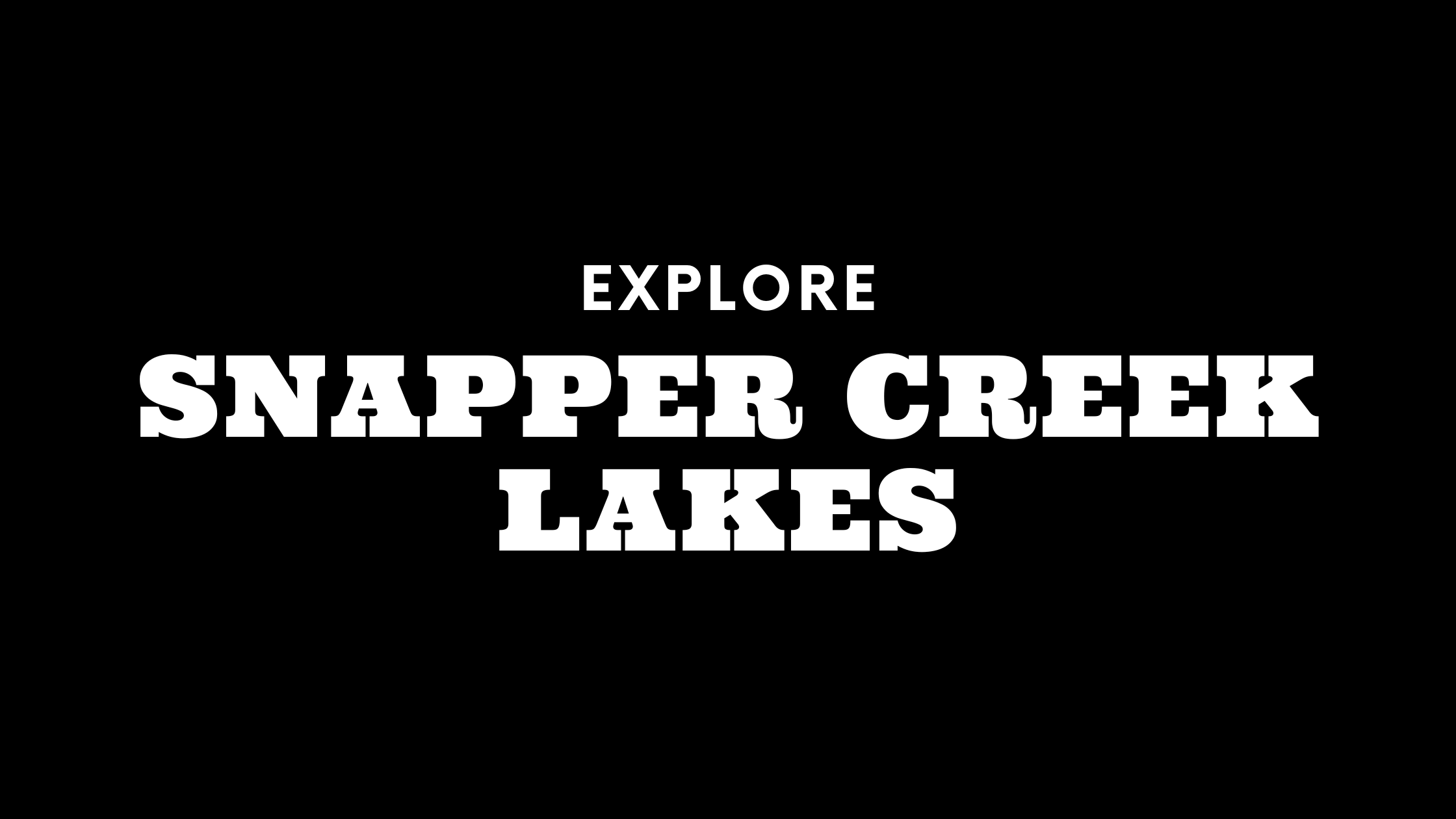 Explore Snapper Creek Lakes