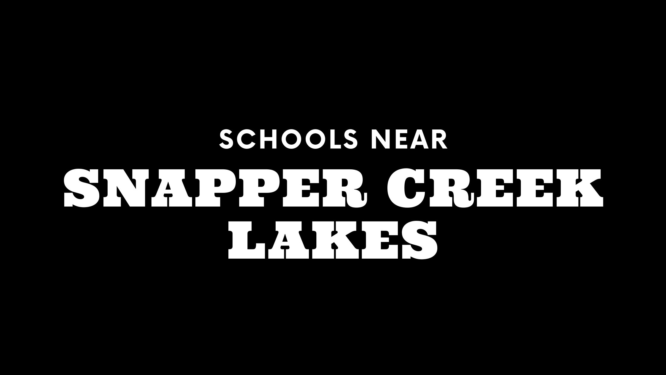 Best Schools Near Snapper Creek Lakes