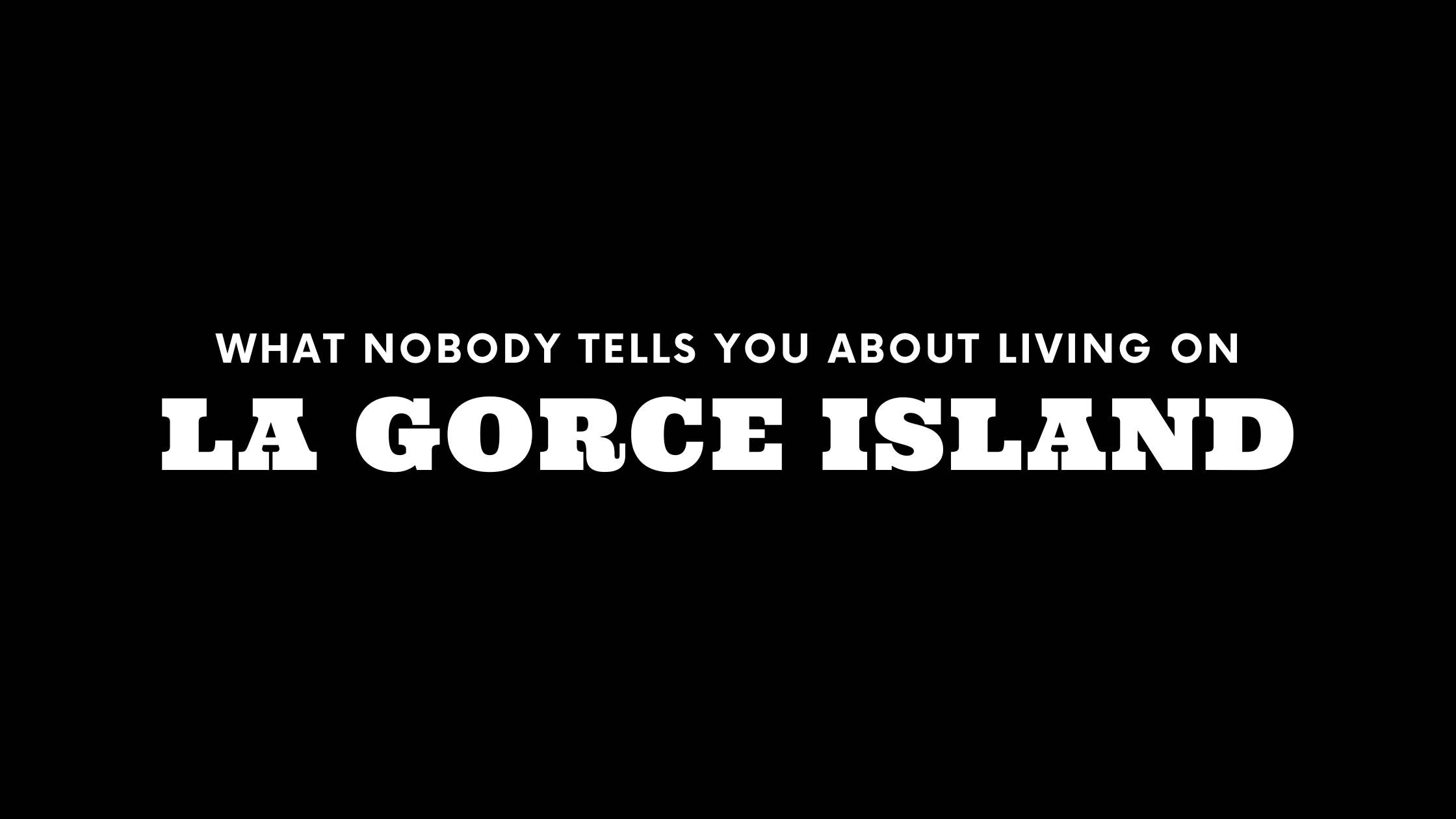 What Nobody Tells You About Living on La Gorce Island