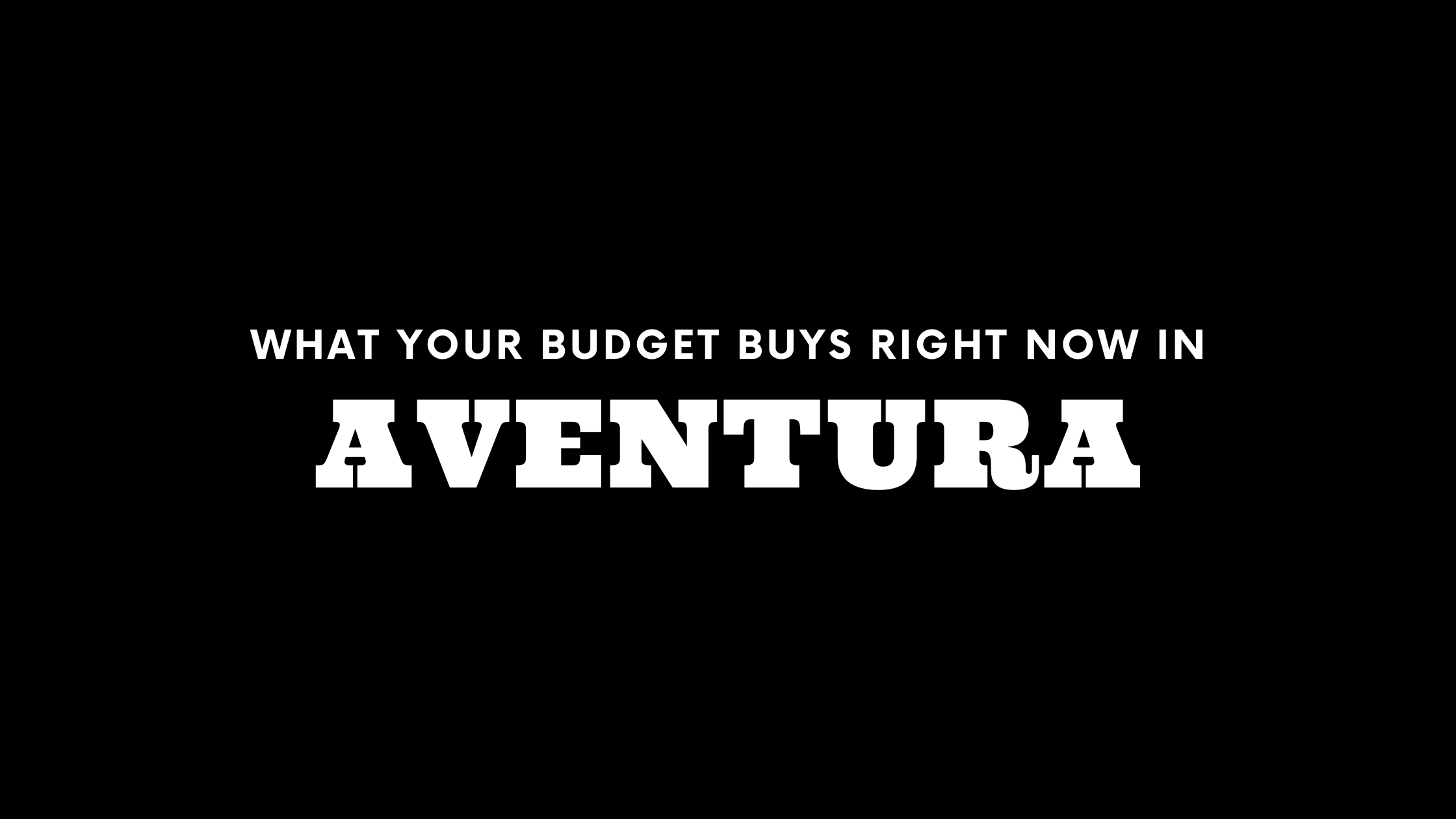 What $500K, $1M, and $2M Gets You in Aventura Right Now