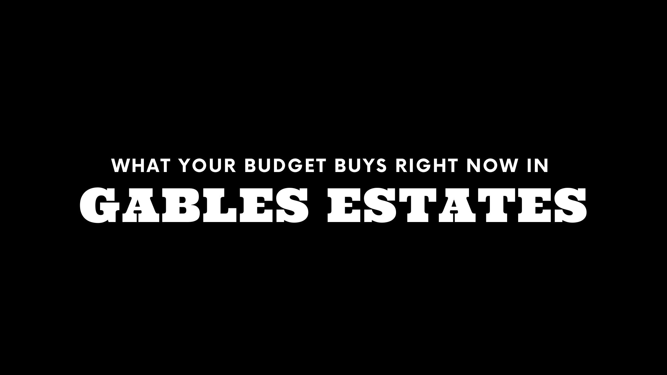 What $20M, $30M, and $75M+ Gets You in Gables Estates Right Now