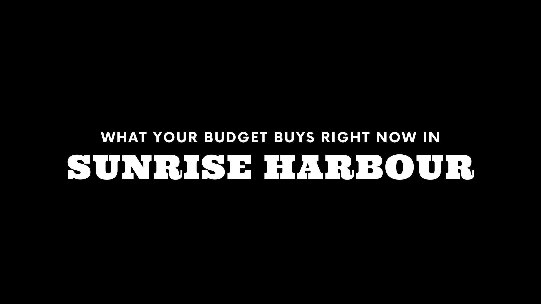 What $12M, $15M, and $40M+ Gets You in Sunrise Harbour Right Now