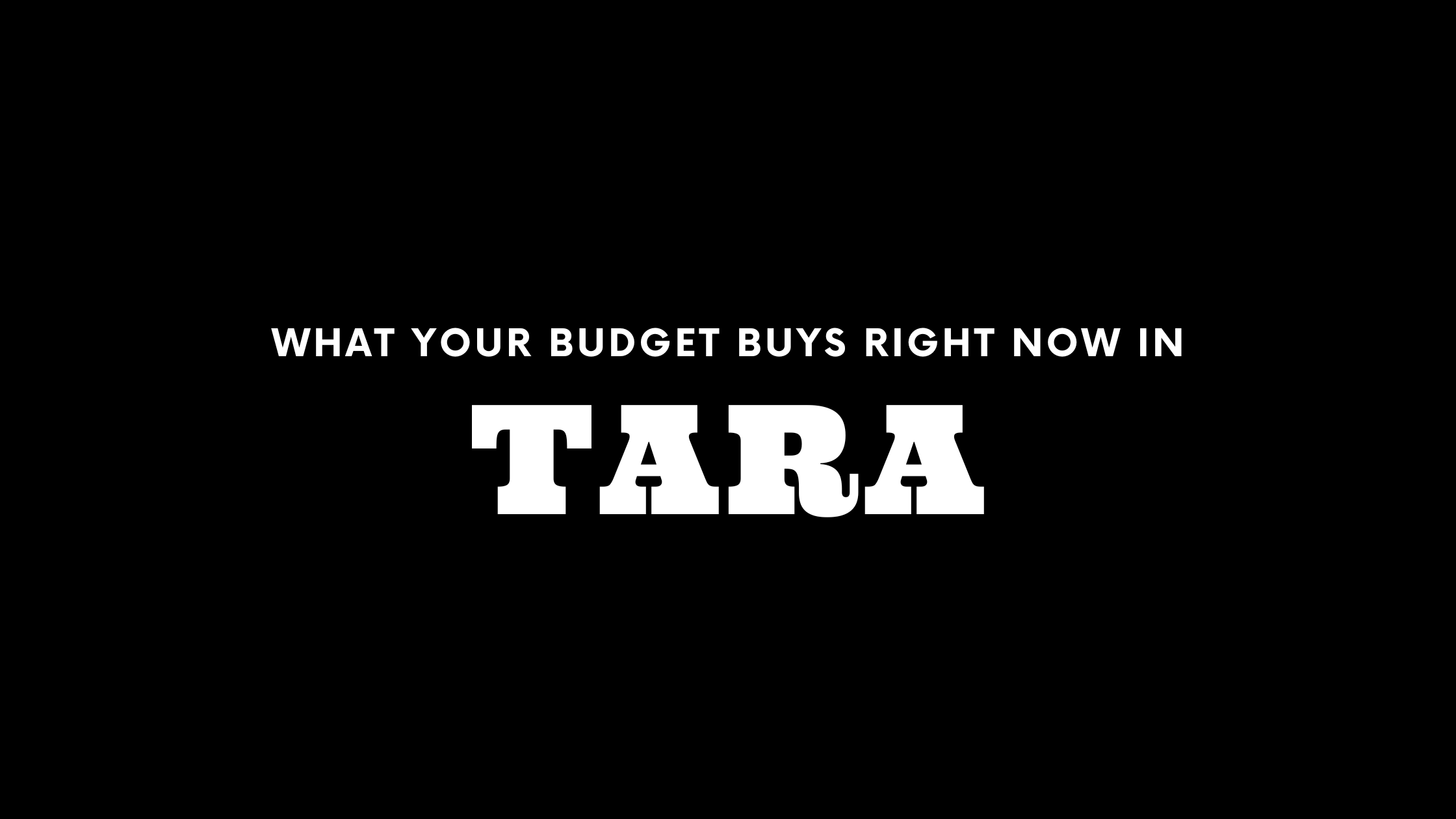 What $1.2M, $1.4M, and $1.6M+ Gets You in Tara Right Now