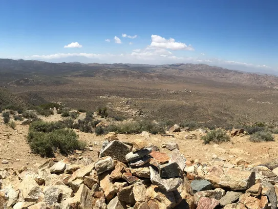 Joshua Tree National Park is seen from the summit of