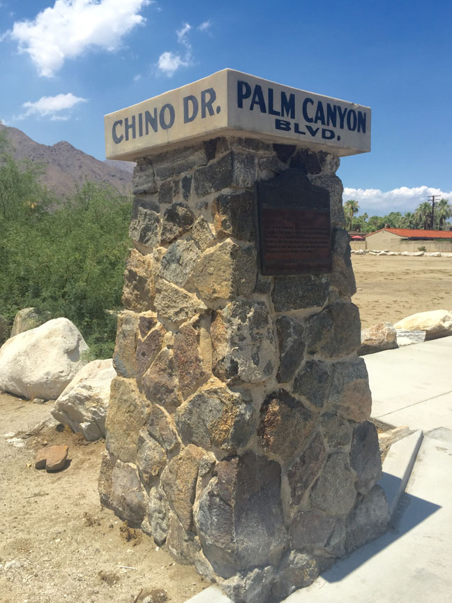 Chino Dr / Palm Canyon Blvd Sign 