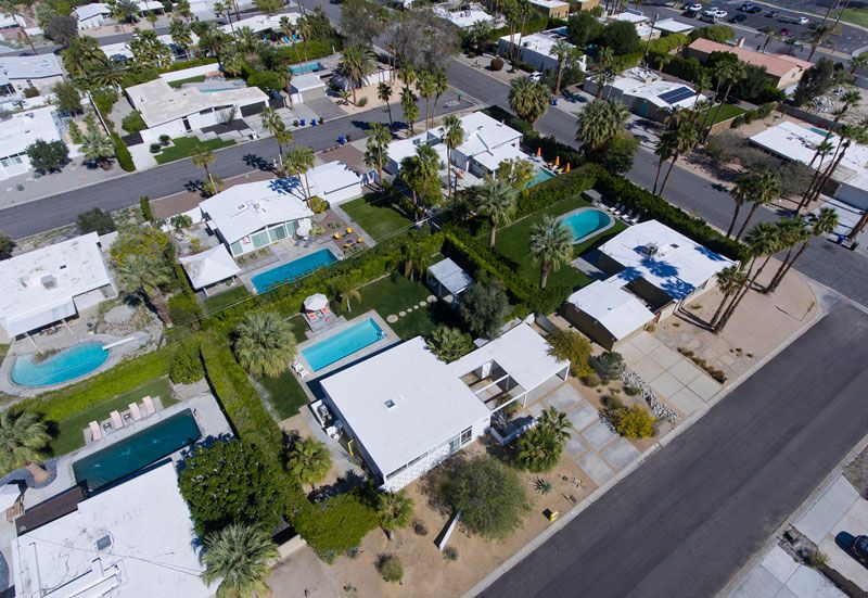 Overhead of Racquet Club Estates neighborhood