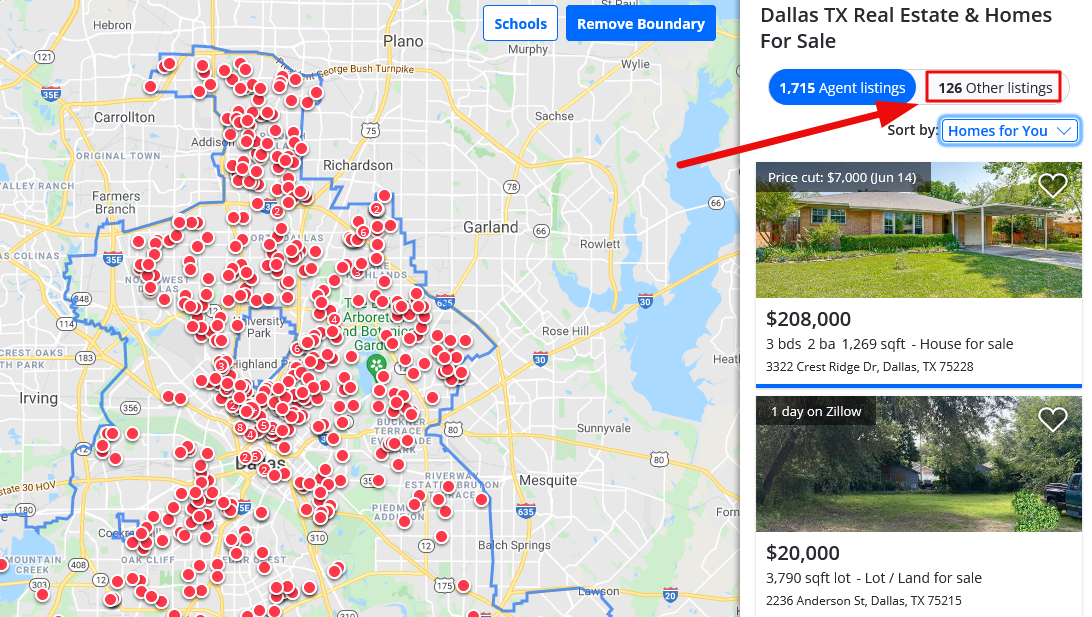 Zillow Map 
