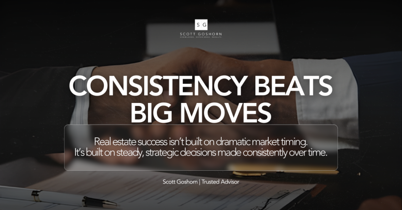 Consistency Beats Big Moves in Real Estate | Scott Goshorn