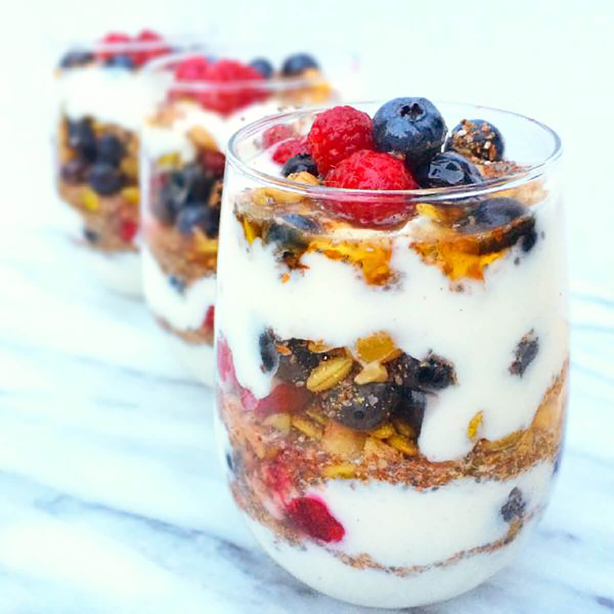 Protein Packed Fruit and Yogurt Parfaits