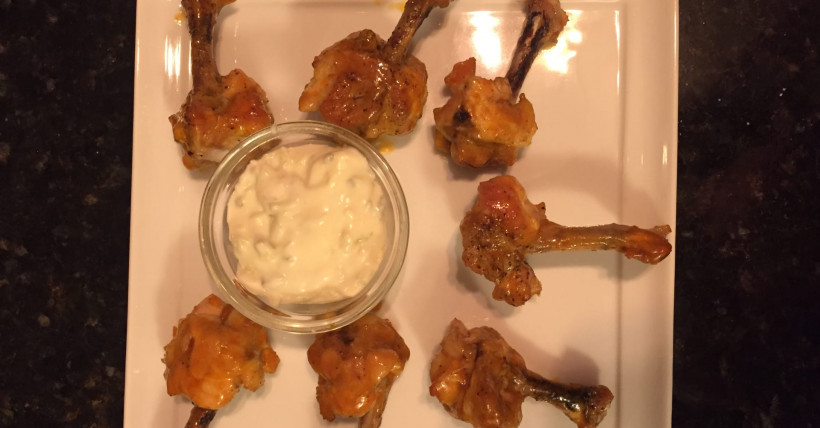 Featured Wedding Hors D'oeuvres: Buffalo Chicken Lollipops