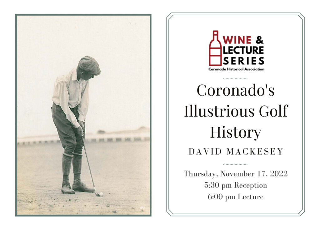 Wine & Lecture: Coronado Golf & Its Champions