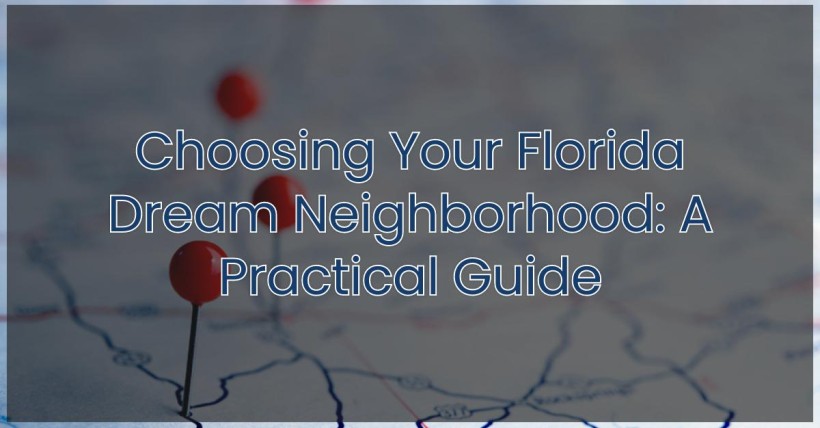 Choosing Your Florida Dream Neighborhood: A Practical Guide