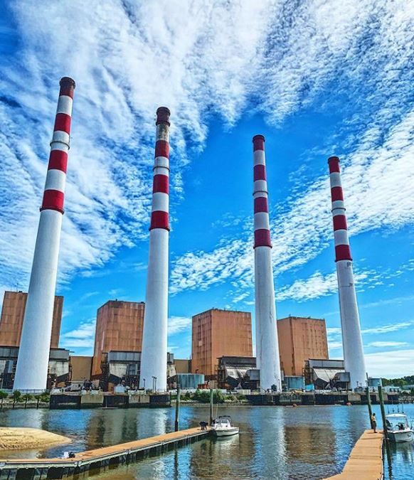 Northport Power Station stacks