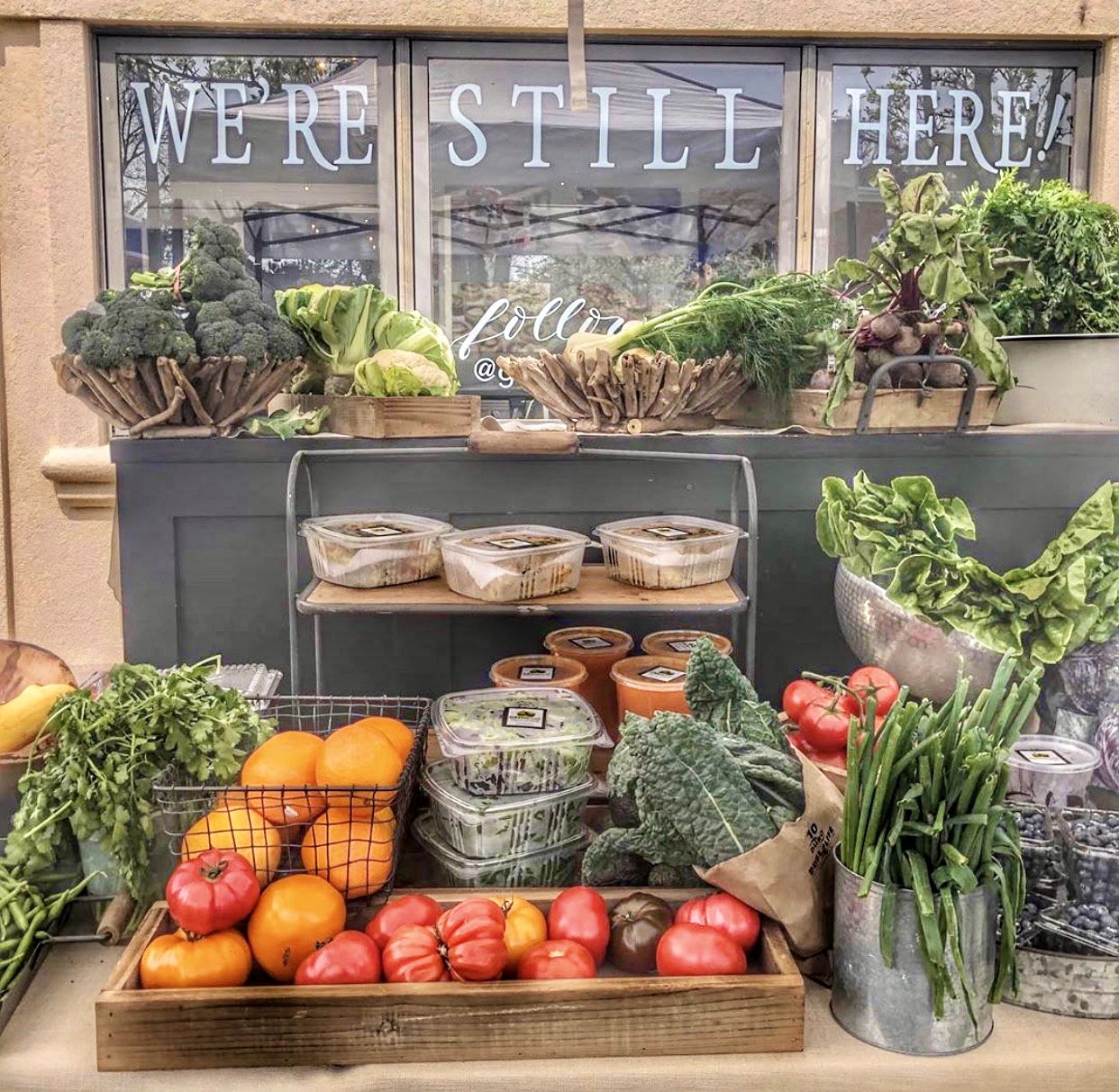Farmers market produce