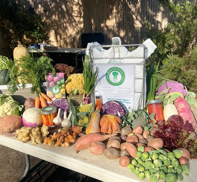 Farm stand produce
