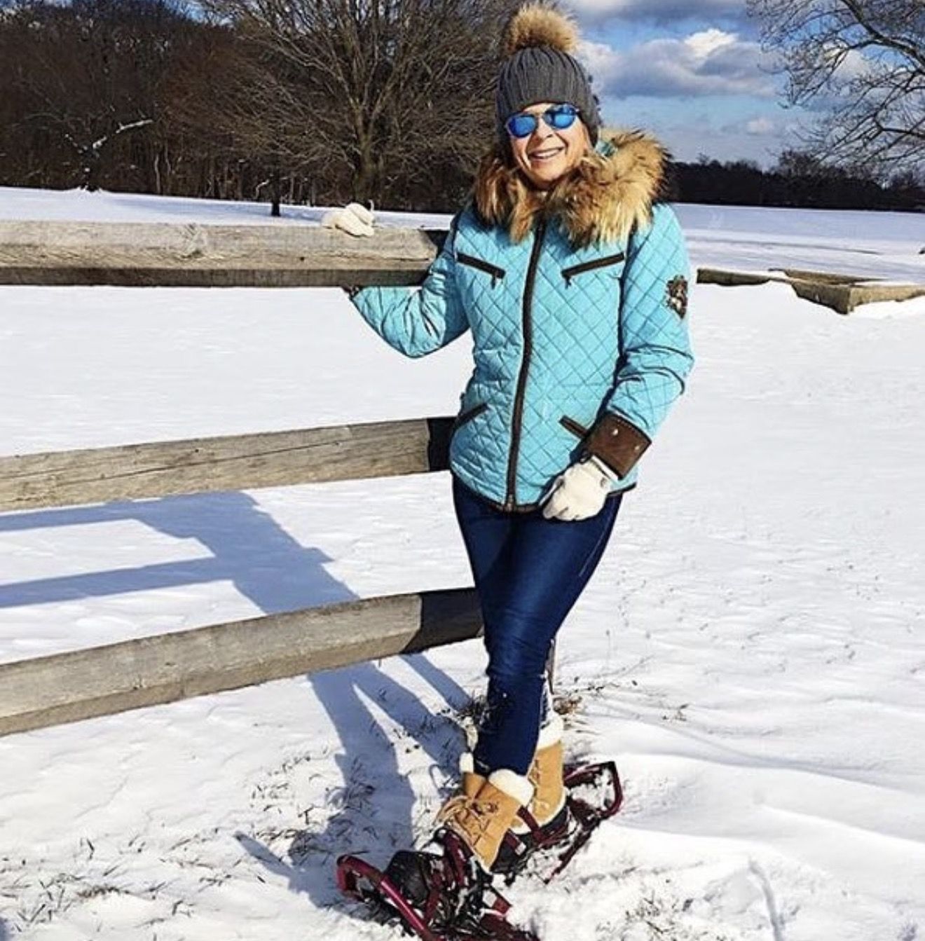 Elena D'Agostino snowshoeing