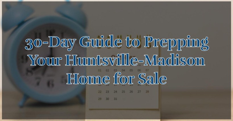 30-Day Guide to Prepping Your Huntsville-Madison Home for Sale