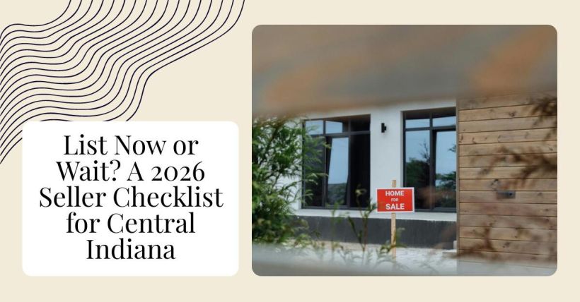 List Now or Wait? A 2026 Seller Checklist for Central Indiana