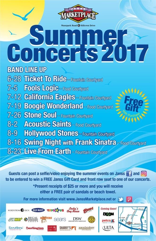 Free Summer Concert being held in Ventura County