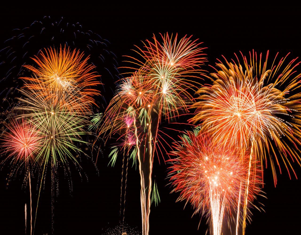 Fourth of July Fireworks in the Western Suburbs of Chicago