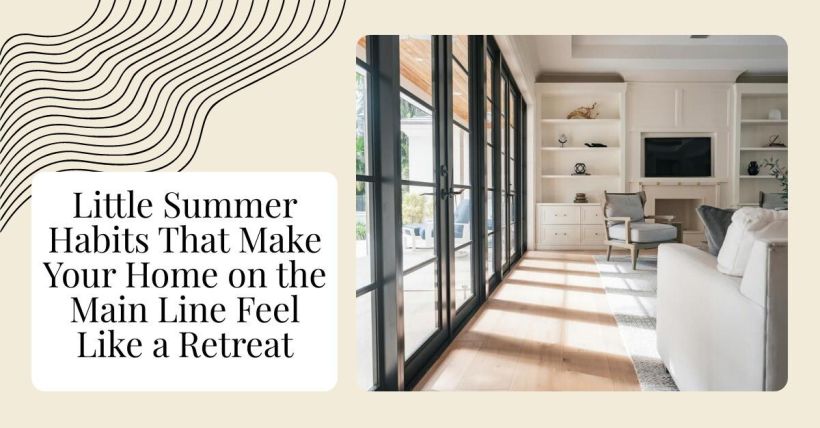 Little Summer Habits That Make Your Home on the Main Line Feel Like a Retreat