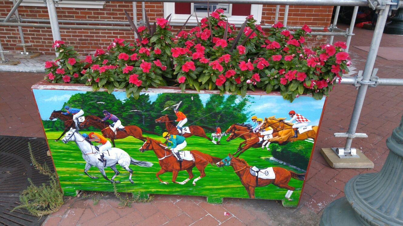 Planter on Market Street in West Chester.  