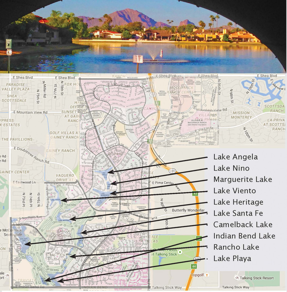 Why does McCormick Ranch have Lakes?