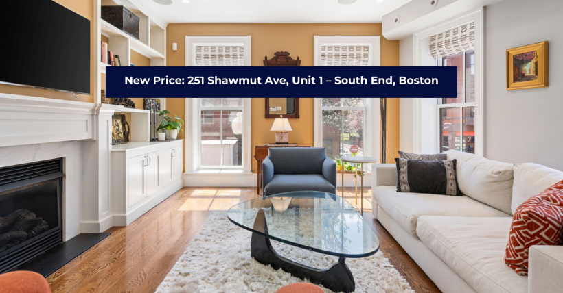 New Price for South End Luxury Condo: 251 Shawmut Ave, Unit 1 | The Charles King Group