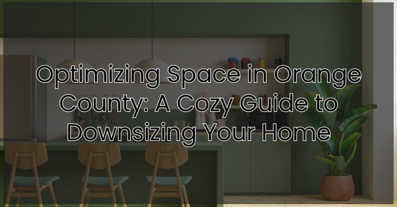 Optimizing Space in Orange County: A Cozy Guide to Downsizing Your Home