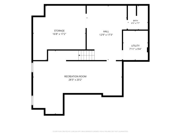 Basement floor plan - 3120 Longridge Way