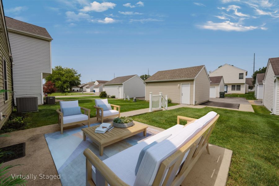 Patio and open commons