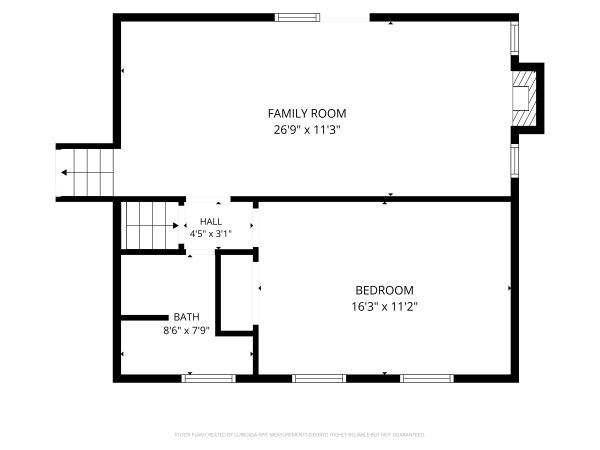 Level Down 1 floor plan