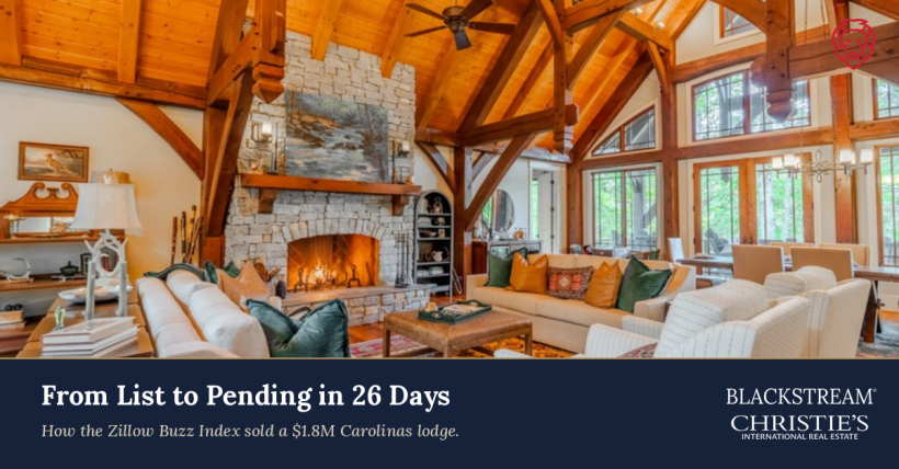 How the Zillow Buzz Index Sold a $1.8M Lodge in 26 Days