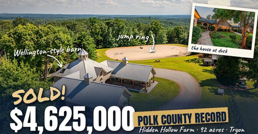 Hidden Hollow Farm Sets the Polk County Sales Record