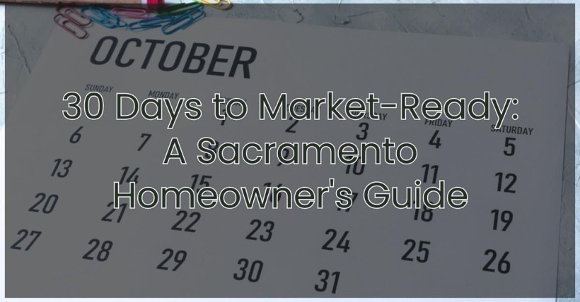 30 Days to Market-Ready: A Sacramento Homeowner's Guide