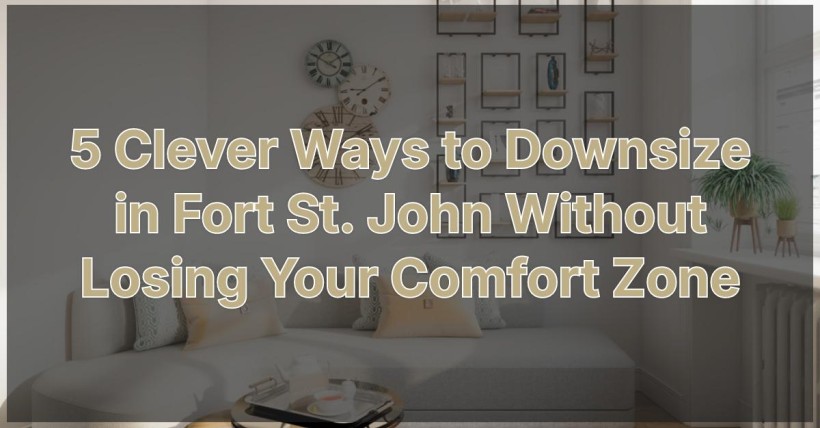 5 Clever Ways to Downsize in Fort St. John Without Losing Your Comfort Zone